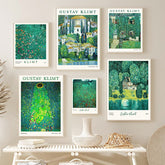 Klimt Green Art Hoe Leinwandplakate